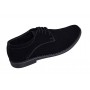 Pantofi barbati, casual, din piele naturala intoarsa, negru, VELN